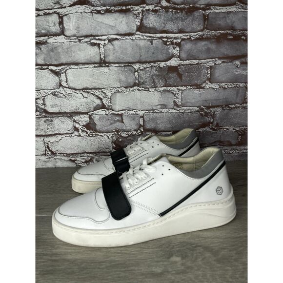 Gamma 4 True Alma Mater White Leather Strap Lace Up Shoes Men Sz 40EU/7M US W9.5 main image 7